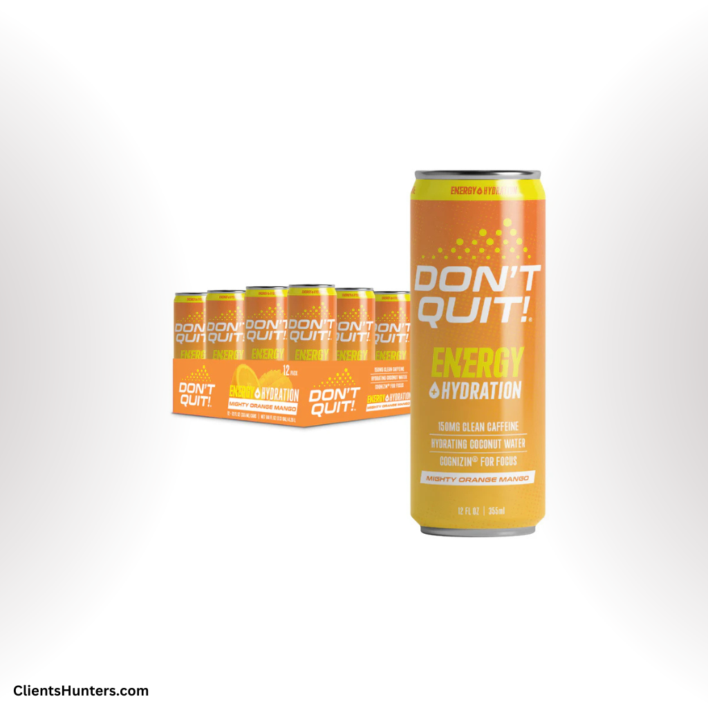 Don’t Quit! Protein Soda bottle with 33g protein and nostalgic flavors