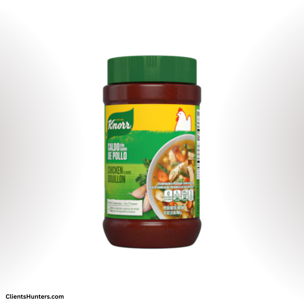 Knorr Chicken Bouillon jar used in fast food dupe recipes at home.