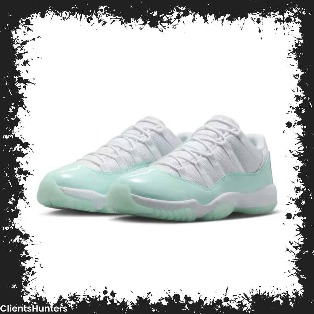 Air Jordan 11 Low "Igloo" in white mesh and mint green for summer 2025